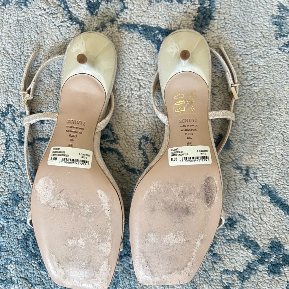 SCHUTZ Women's Beige Strappy Sandals - Picture 4 of 4